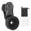 Telefon-Clip-On-Linse: 120 Weitwinkel, 10 Makro, Schwarz 2