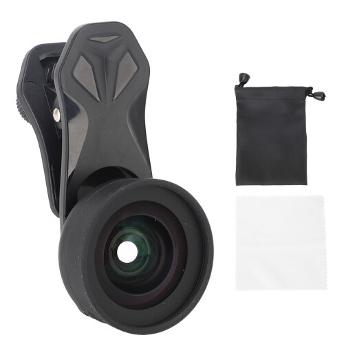 Telefon-Clip-On-Linse: 120 Weitwinkel, 10 Makro, Schwarz 1
