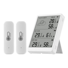 WiFi Smart-Temperatur- und Feuchtigkeitsmonitor mit Sensoren, App-Steuerung, 10 Sensoren, 802.11b/g/n