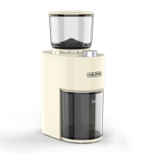 Electric Coffee Bean Grinder with 38 Grinding Setting 7 Levels Timing 6-blades 420 Stainless Steel Conical Burr 450r/min Low Speed Uniform