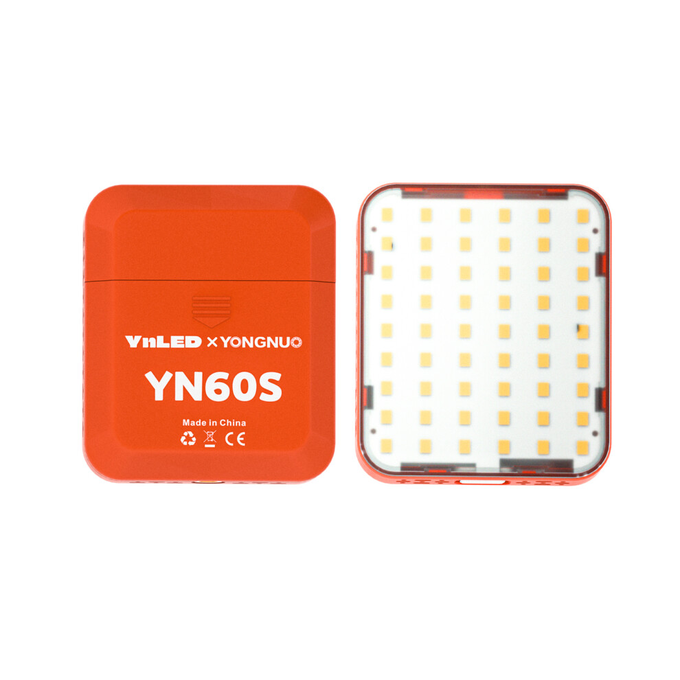 Yongnuo Yn60s Pocket Led Video Mini Camera 5500K 3-Level Brightness Cri95+ Photo For Photography Video Conference Vlog Li Light 7901325696455