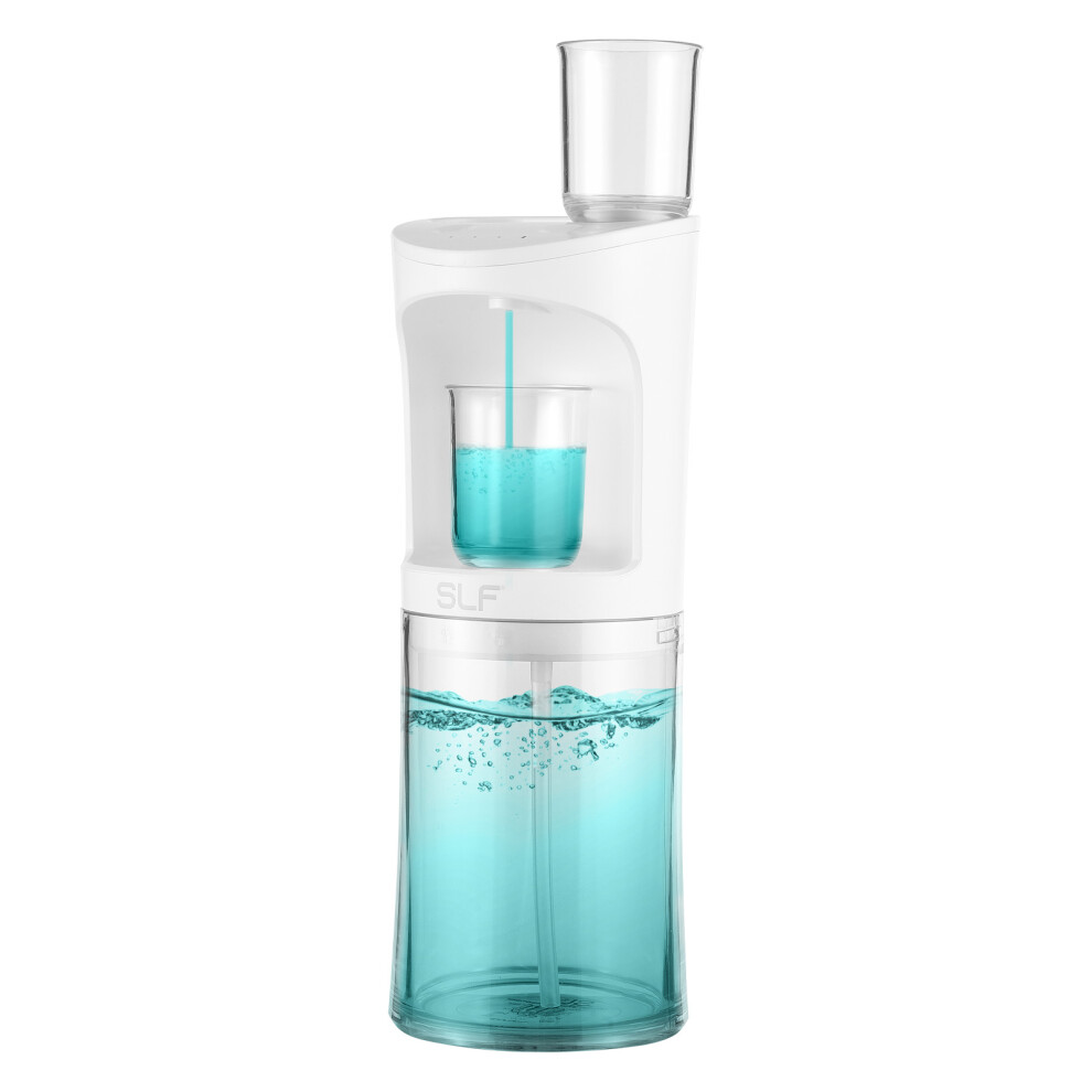 Automatic Mouthwash Dispenser for Bathroom Touchless with 18fl.oz Tank 2pcs Magnetic Cups USB Rechargeable and 3 Dispensing Levels Wall Mou