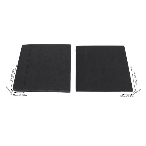 2 Sheet Black EVA Foam Headboard Stoppers Headboard Pads Bed Wall Bumper For Bed Frames Sofa Backs 1