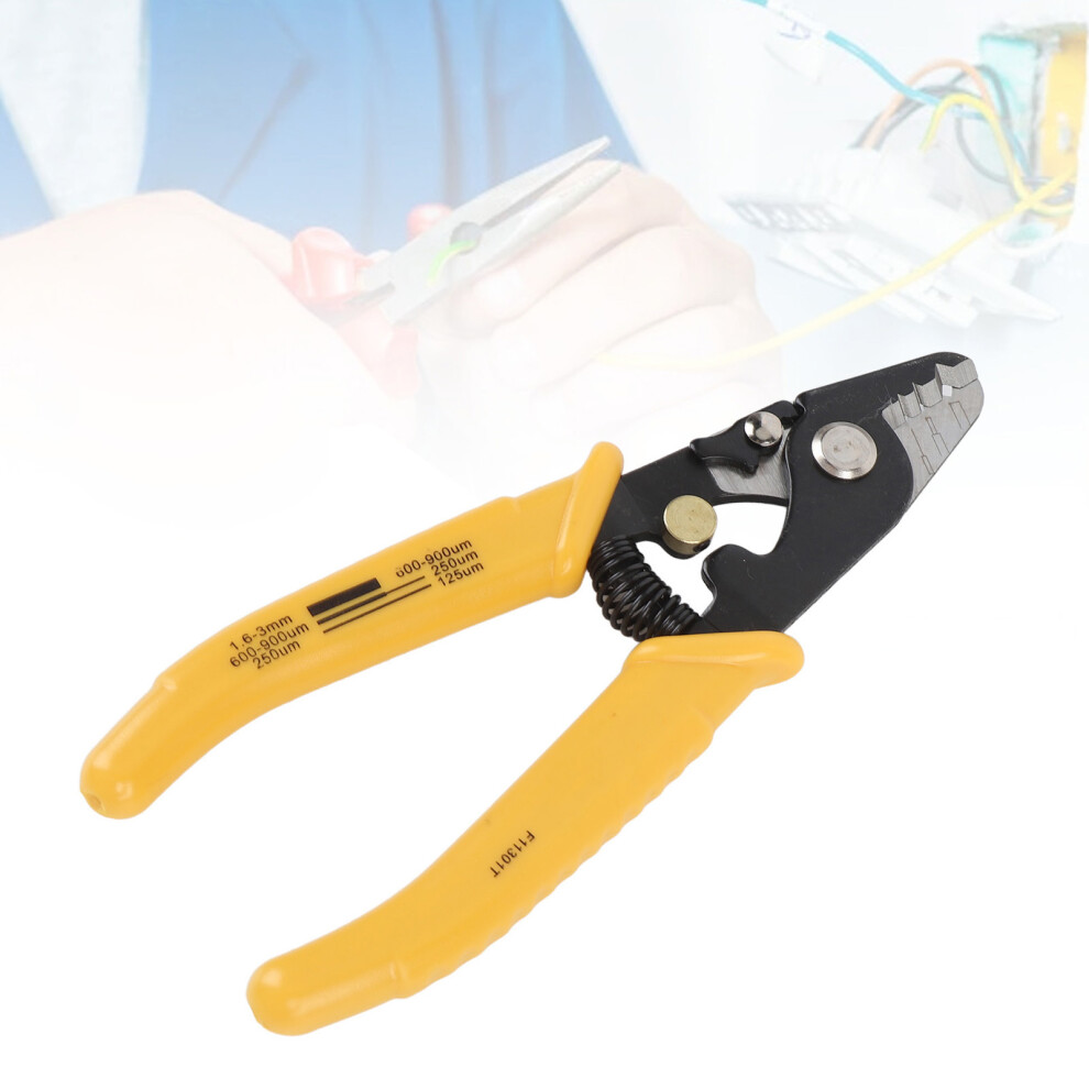 3 Port Fiber Optic Stripper With Security Buckle Portable Stripping Pliers For Jumper Bare Fiber Pigtail Cable 8391325700631