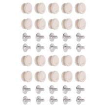 Aprikosenfarbene Messing-Schnallen-Sets für Schnürsenkel 20 Stück 9x5mm