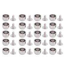20-teiliges Set konkave BucketHead-Nieten 10x6mm 7mm Silber