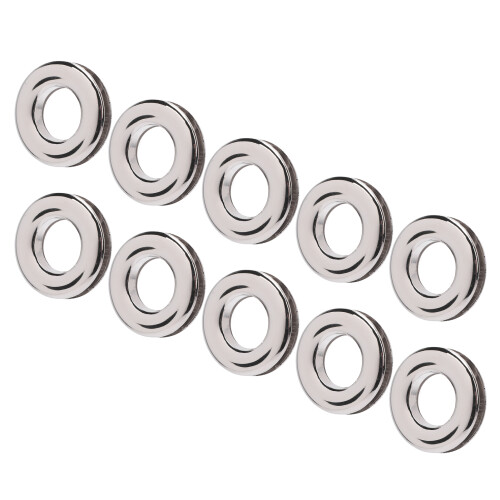 10 Stück Ösen aus Silberlegierung, 17,4 mm