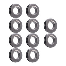 10 Stück doppelseitige Ösen in Gunmetal, rund