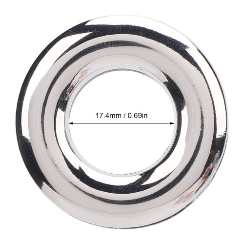 10 Stück Ösen aus Silberlegierung, 17,4 mm 1