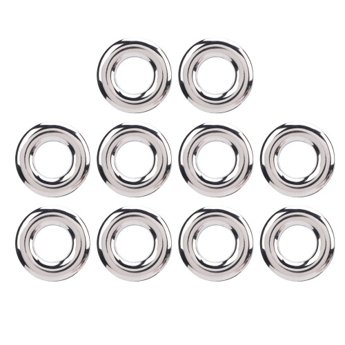 10 Stück Ösen aus Silberlegierung, 17,4 mm 2