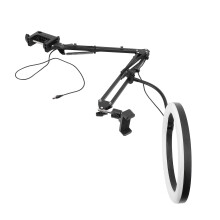 Selfie-Ringlicht, Kopf 26 cm, Arme 35 cm, 3-Temperaturen