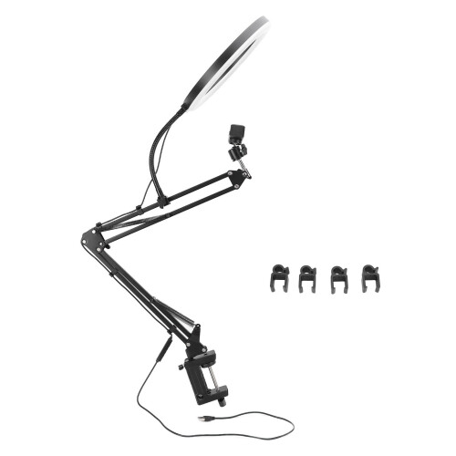 Selfie-Ringlicht, Kopf 26 cm, Arme 35 cm, 3-Temperaturen 2