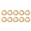 10 Stück Rundösen-Set, 13 mm Innendurchmesser, Gold 3