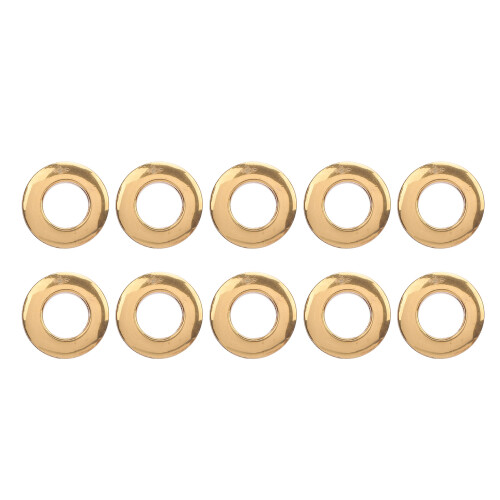10 Stück Rundösen-Set, 13 mm Innendurchmesser, Gold 2