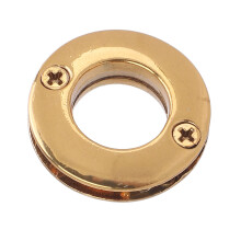 10 Stück Rundösen-Set, 13 mm Innendurchmesser, Gold