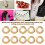 10 Stück Rundösen-Set, 13 mm Innendurchmesser, Gold 4