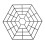 20 Set Pond Fish Protector Net 6 Angle Plastic Floating Netting Supplies Avoid Heron Deterrent 15
