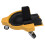 Rollbare Knieschoner mit 360-Rollen, Gelb, ABS, Garage Werkstatt 12