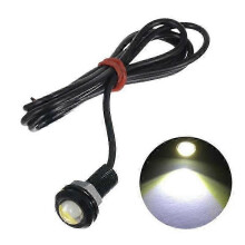(4pcs, White) 12V 10pcs 18mm Car Eagle Eye Light DRL LED Daytime Running Lights Backup Parking Signal Lamps