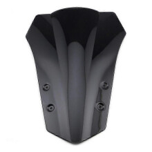(Black) Double Bubble Motorcycle Windshield Windscreen for Yamaha FJ09 MT09 MT-09 Tracer 2015-2017 - Enhanced Riding Comfort & Style