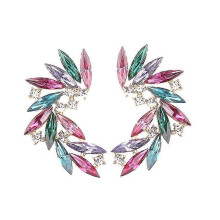 (color) Trendy Women's Stud Earrings with Colorful Wing Designs - LUBOV Acrylic & Crystal Drop Earrings in 3 Stylish Options