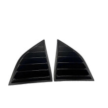 (Matte Black) Matte Black Rear Side Window Shutter Louvers for 2008-2023 Dodge Challenger - Stylish Scoop Cover Vent Car Accessories