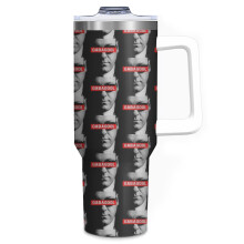 (Gabagool - It's What's For Dinner - Tony Soprano Premium_6742) 40 oz Tumbler with Handle Stainless Steel Insulated Cup Leak Proof Travel Coffee Mug Keep Drinks Cold Hot Print Gifts for Men Women Girl Boy
