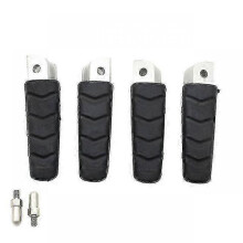 (Front Rear Silver) Aluminum Alloy Footpegs for BMW F900R/F900XR & R Nine T R9T Urban Pure Scrambler - Motorcycle Front & Rear Footrest Set