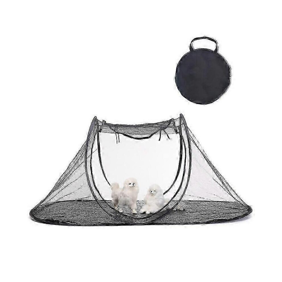 (black)Pop-up Cat Tent,Outdoor Cat Enclosures,Cat Playpen for Camping
