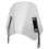 (Tea) Universal Motorcycle Windshield Deflector Screen with Mounting Bracket - Adjustable 5-7 Inch Shield for Retro Motorbike Protection 4