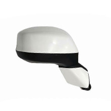 (White 3-wire Right) Side Rearview Mirror Assembly with Turn Signal for Honda Civic 2012-2015 - 3 Pins & 5 Pins Compatible Replacement Part