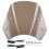 (Tea) Universal Motorcycle Windshield Deflector Screen with Mounting Bracket - Adjustable 5-7 Inch Shield for Retro Motorbike Protection 1