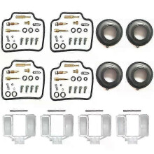 (D) Carburetor Repair Kit with Needle Valve & Oil Cup for Honda CB750 Nighthawk 1991-2003 - Complete Float Parts Replacement