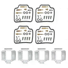(C) Carburetor Repair Kit with Needle Valve & Oil Cup for Honda CB750 Nighthawk 1991-2003 - Complete Float Parts Replacement