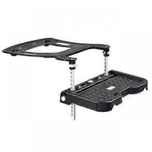 (Black) Foldable Car Safety Seat Footrest for Children - Adjustable Baby Foot Pedal Rest Holder & Support Accessory for Prams & Strollers