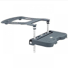(Gray) Foldable Car Safety Seat Footrest for Children - Adjustable Baby Foot Pedal Rest Holder & Support Accessory for Prams & Strollers