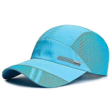 (water blue) Stylish Summer Outdoor Baseball Hat for Men Women Running Visor Cap New Fishing Cool Quick Dry Mesh Cap