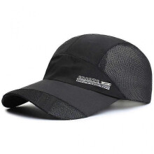 (black) Stylish Summer Outdoor Baseball Hat for Men Women Running Visor Cap New Fishing Cool Quick Dry Mesh Cap