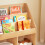 SoBuy Kids Bookcase Storage Natural 73x30x80cm 5