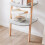 SoBuy Βιβλιοθήκη 4 Ραφιών Γκρι 44x39x169cm 5
