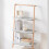 SoBuy Βιβλιοθήκη Σκάλα 4 Ραφιών Γκρι 65x39x169cm 10