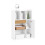 SoBuy Βιβλιοθήκη STR11-WN Λευκό-Φυσικό 72x30x110 εκ. με Συρτάρια 8