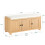 SoBuy Πάγκος Εισόδου 3 Πόρτες Φυσικό Ξύλο 104x35x47cm 3