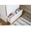SoBuy Bureau Pliant avec Rangements Blanc Naturel 5