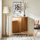 SoBuy Ντουλάπι FSB96-G 2 Πόρτες Γυαλί Χρυσό 83x38x100cm 10