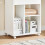 SoBuy Mobile File Cabinet Wheels White 2
