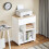SoBuy Mobile File Cabinet Wheels White 5