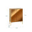 SoBuy Ντουλάπι FSB96-G 2 Πόρτες Γυαλί Χρυσό 83x38x100cm 3