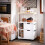 SoBuy Carrello Cucina con 2 Cassetti e 3 Ripiani 2