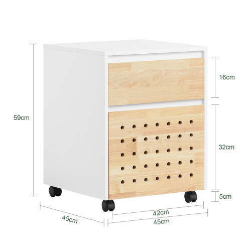 SoBuy Carrello Archivio Ufficio Mobile con Ruote 2